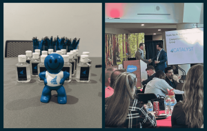 Photos of our booth and speaking opportunity at South Florida Innovation Day.